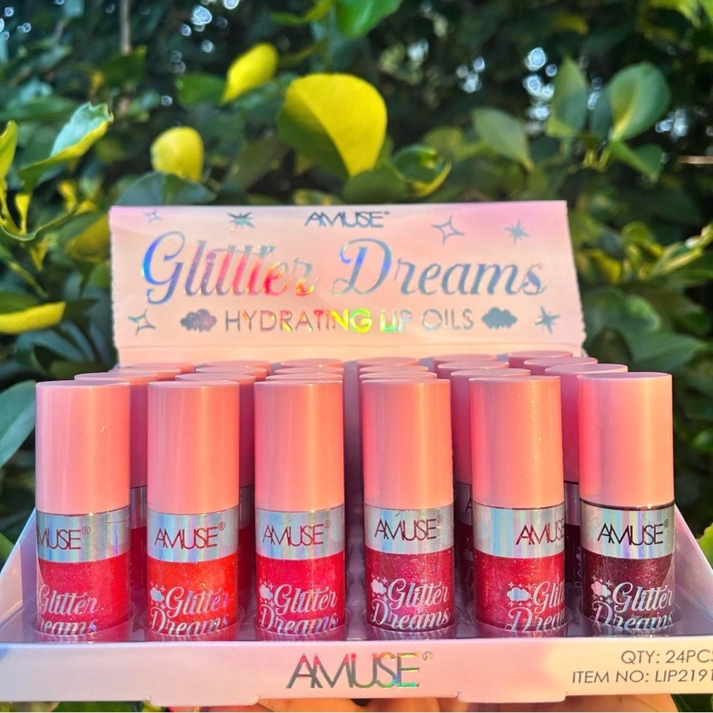 Amuse Glitter Dreams Hydrating Lip Oils 6 Piece Set